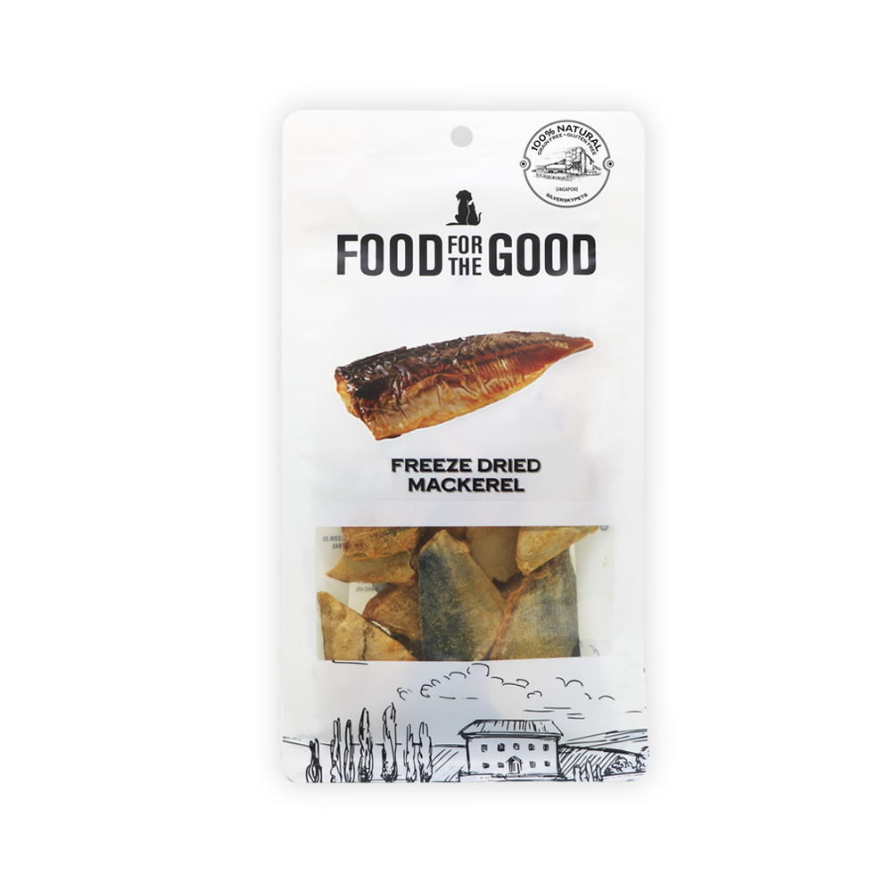 Food For The Good Dog & Cat Treats Freeze Dried Mackerel 70g