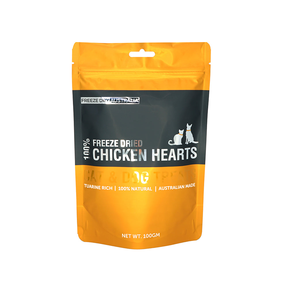 Freeze dried chicken hearts for cats hotsell