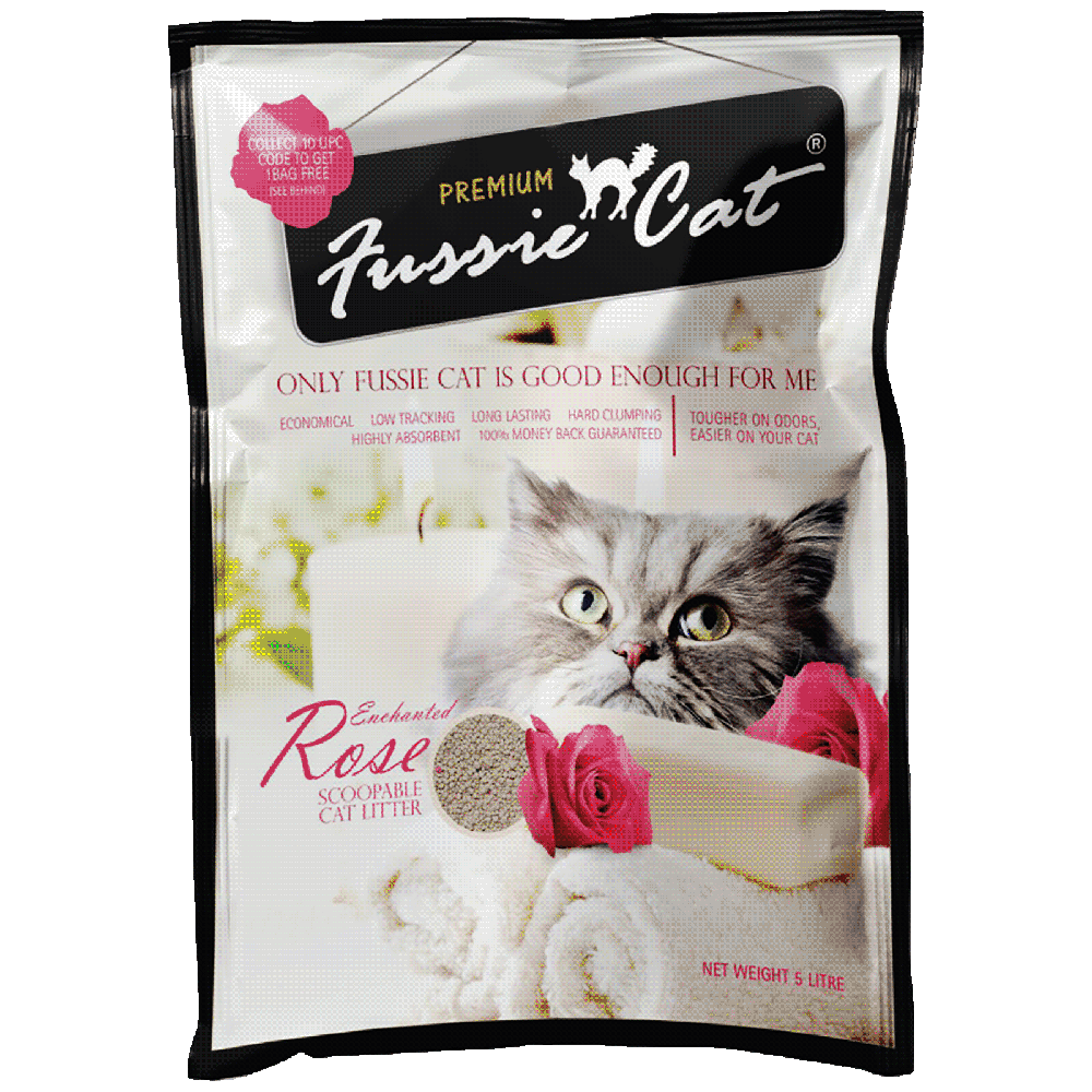 Fussie Cat Bentonite Litter Enchanted Rose 10L