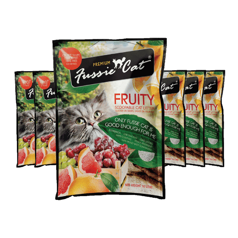 Fussie Cat Bentonite Litter Fruity 10L