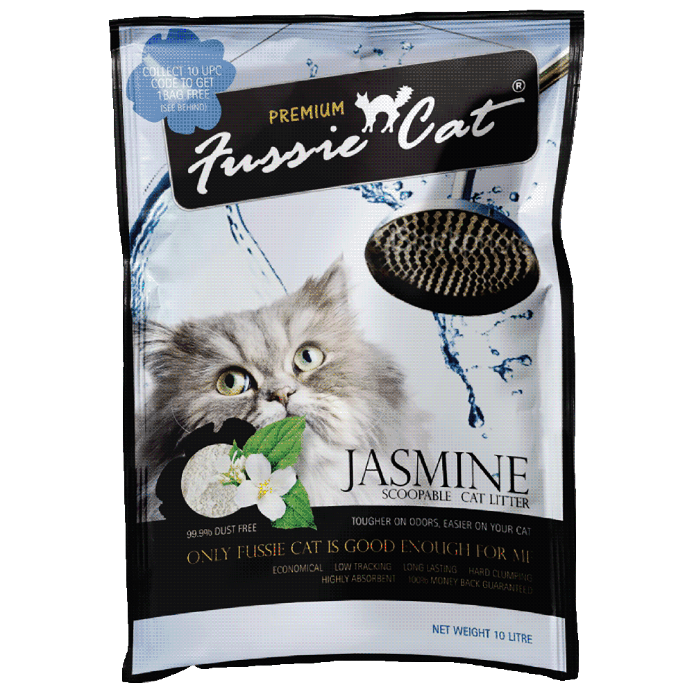 Fussie Cat Bentonite Litter Jasmine 10L
