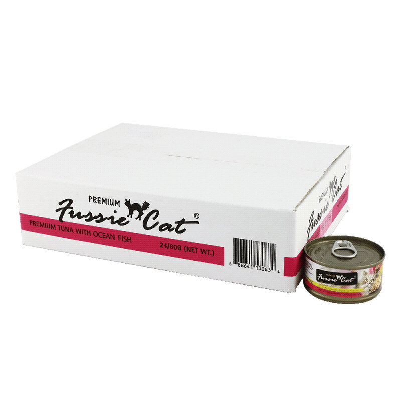 Fussie Cat Black Label Tuna with Ocean Fish in Aspic 80g