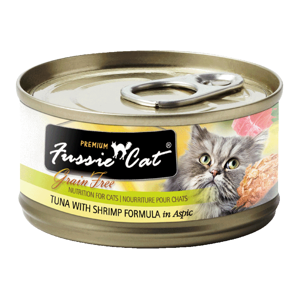 Fussie Cat Black Label Tuna with Shrimp in Aspic 80g