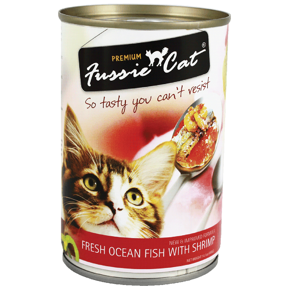 Fussie Cat Fresh Ocean Fish with Shrimp 400g
