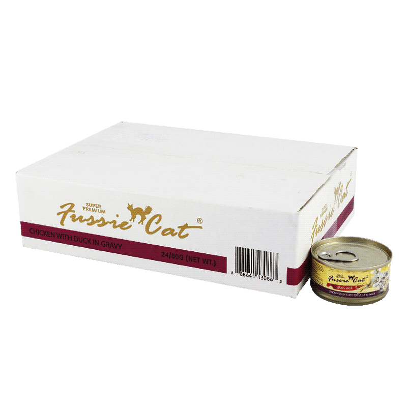 Fussie Cat Gold Label Chicken with Duck in Gravy 80g