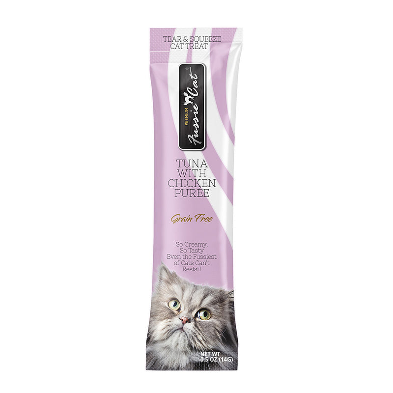 Fussie Cat Grain Free Treats Tuna with Chicken Puree 56g