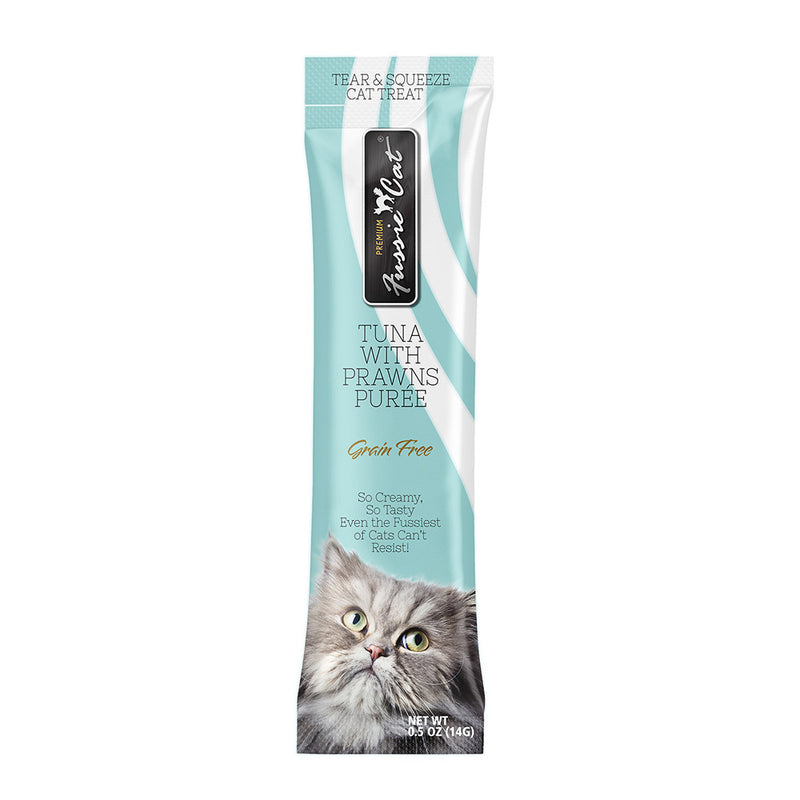 Fussie Cat Grain Free Treats Tuna with Prawns Puree 56g