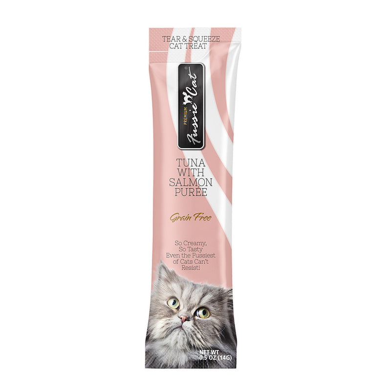 Fussie Cat Grain Free Treats Tuna with Salmon Puree 56g