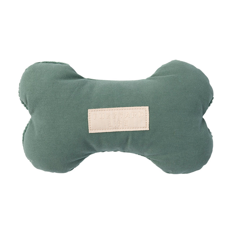 FuzzYard Dog Toy Life Bone Myrtle Green S