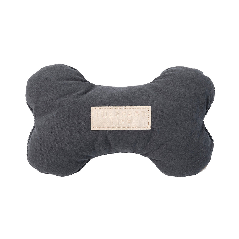 FuzzYard Dog Toy Life Bone Slate Grey S