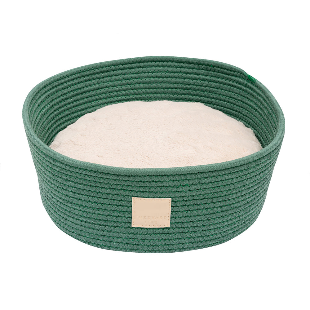 FuzzYard Pet Bed Rope Basket Life Myrtle Green