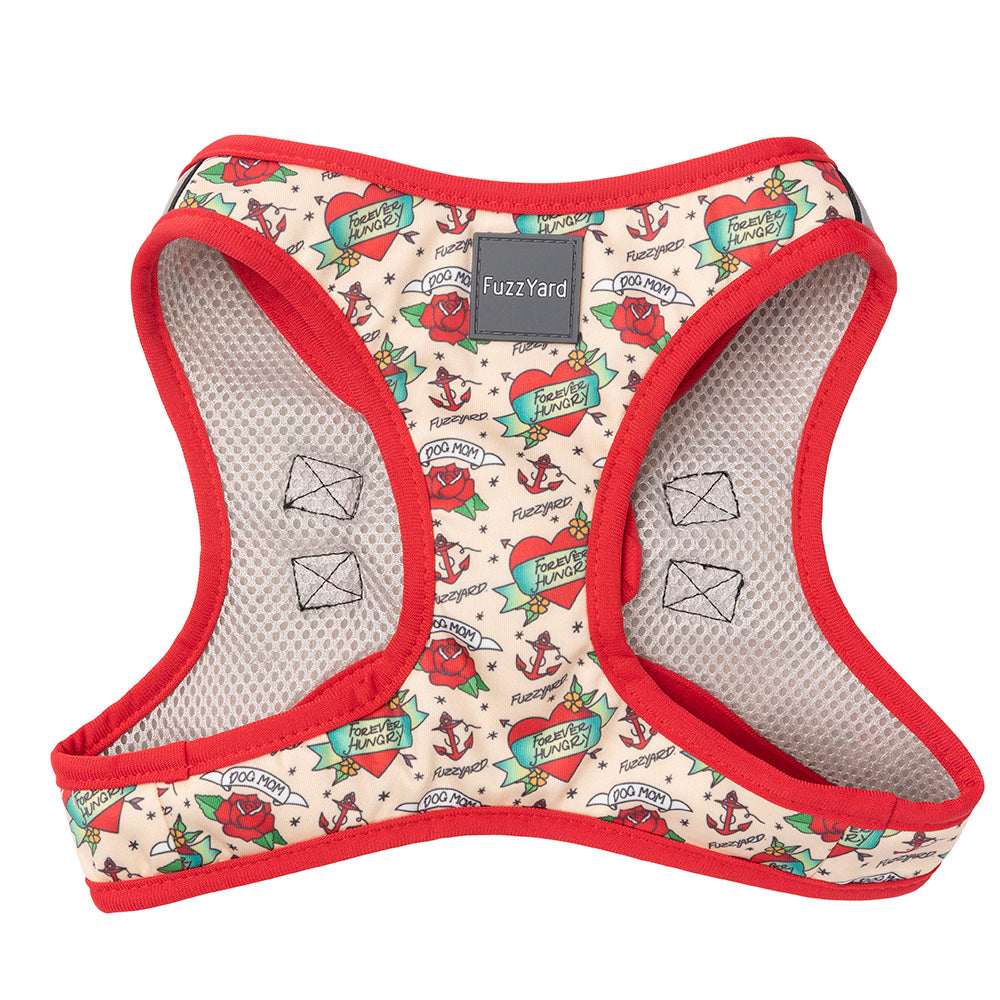 Fuzzyard Dog Step In Harness Ink'd Up S