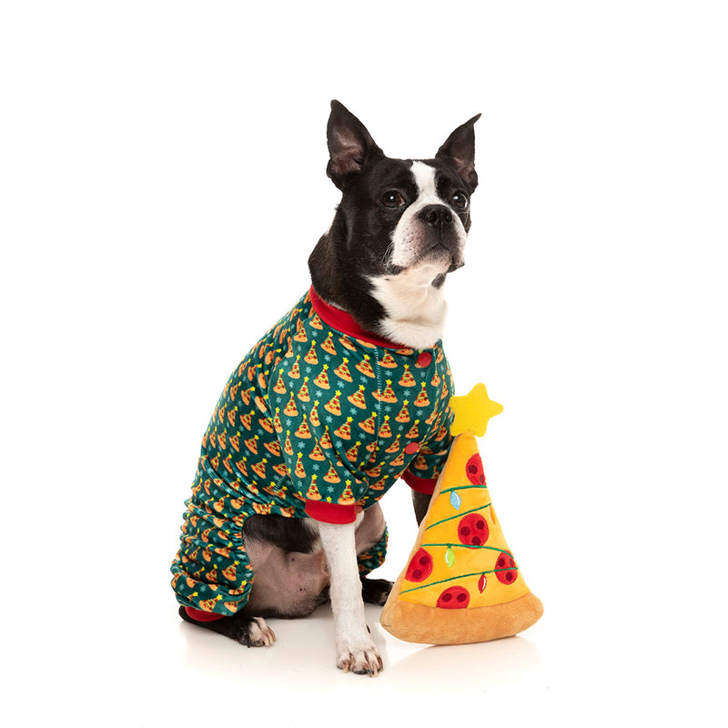 Fuzzyard Happy Howlidays Plush Dog Toy - Pizzamas Tree