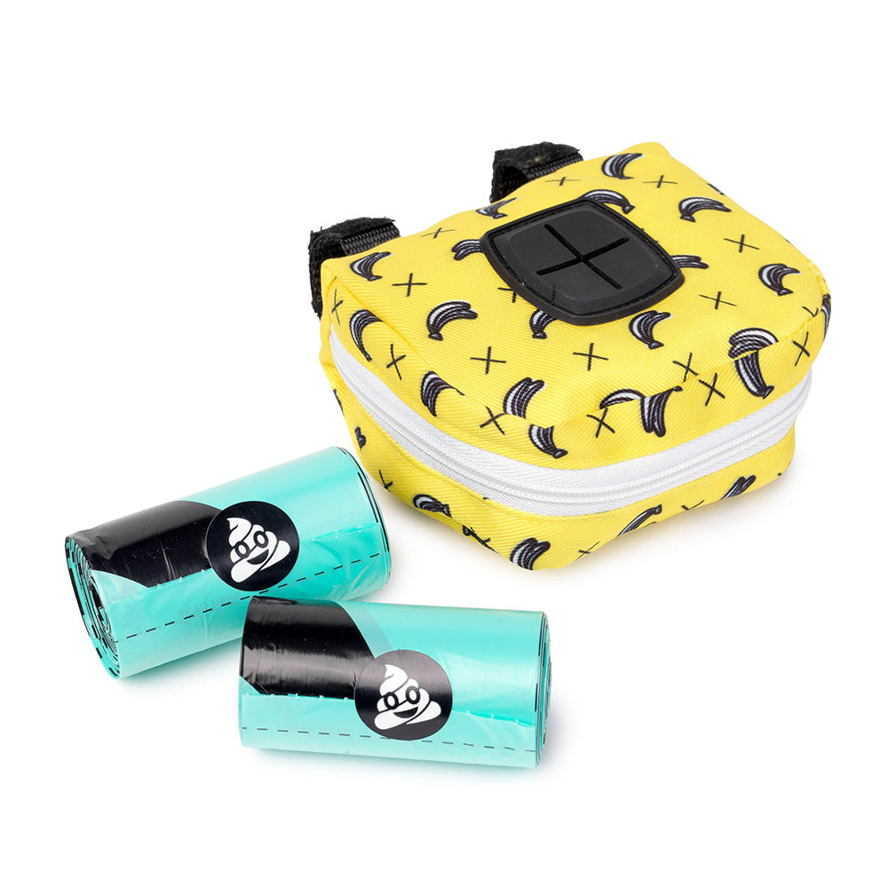 Fuzzyard Poop Dispenser Bag & Rolls - Monkey Mania