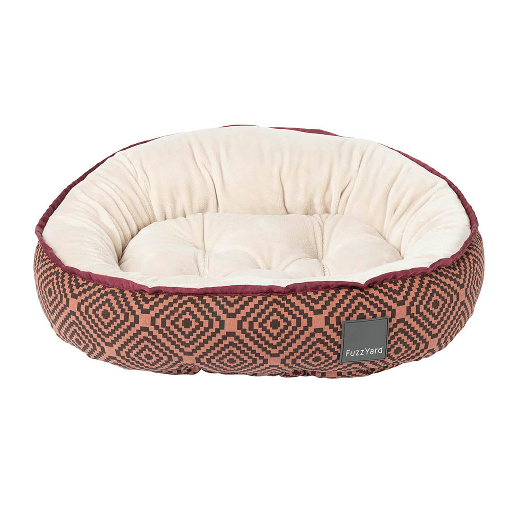 Fuzzyard Reversible Bed - Barcelona Maroon M 65cm x 74cm