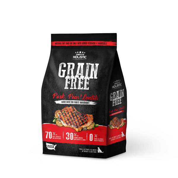 Absolute Holistic Dog Grain-Free Pork & Peas 3.3lb