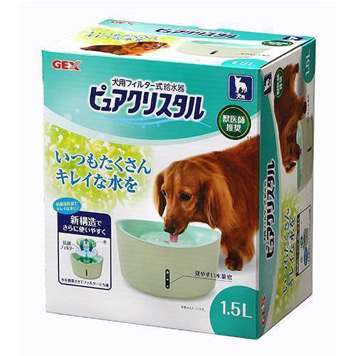 GEX Dog Pure Crystal Water Fountain 1.5L