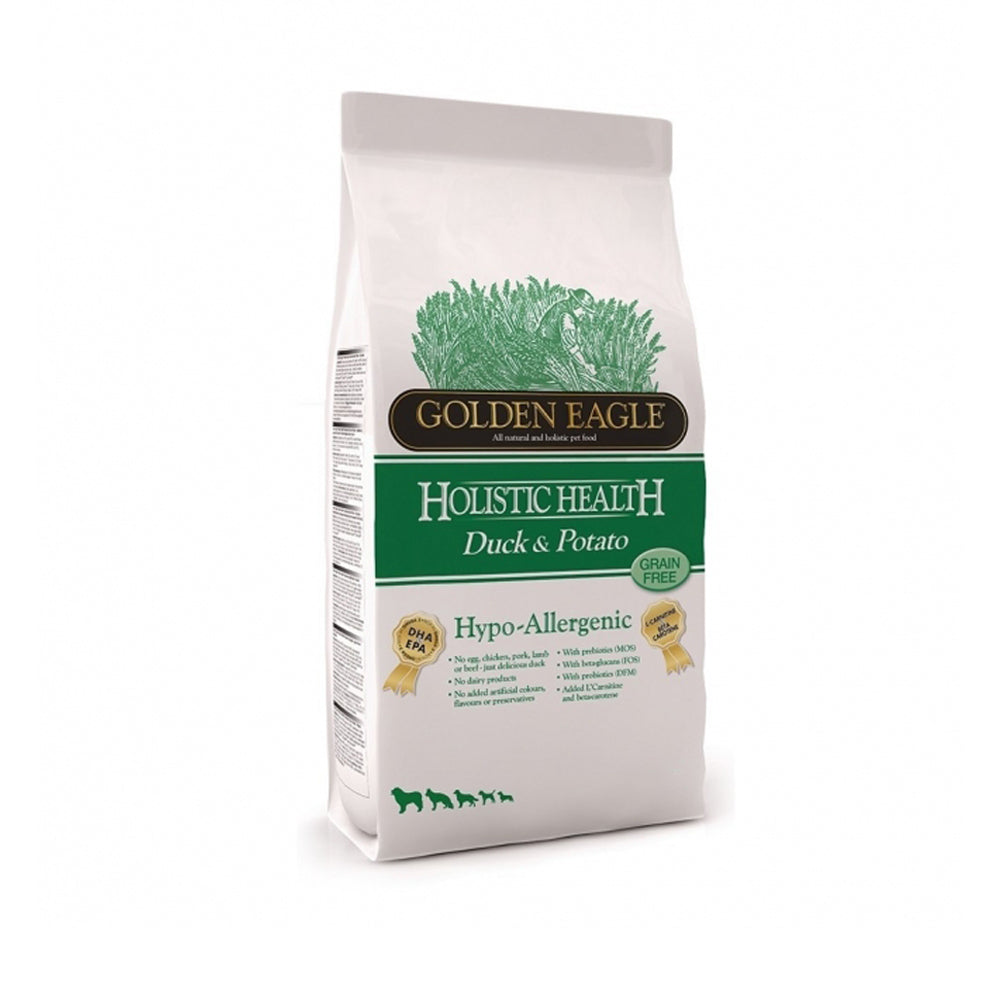 Golden Eagle Dog Hypo-Allergenic - Duck & Potato 10kg (EXPIRY JUL 2026)