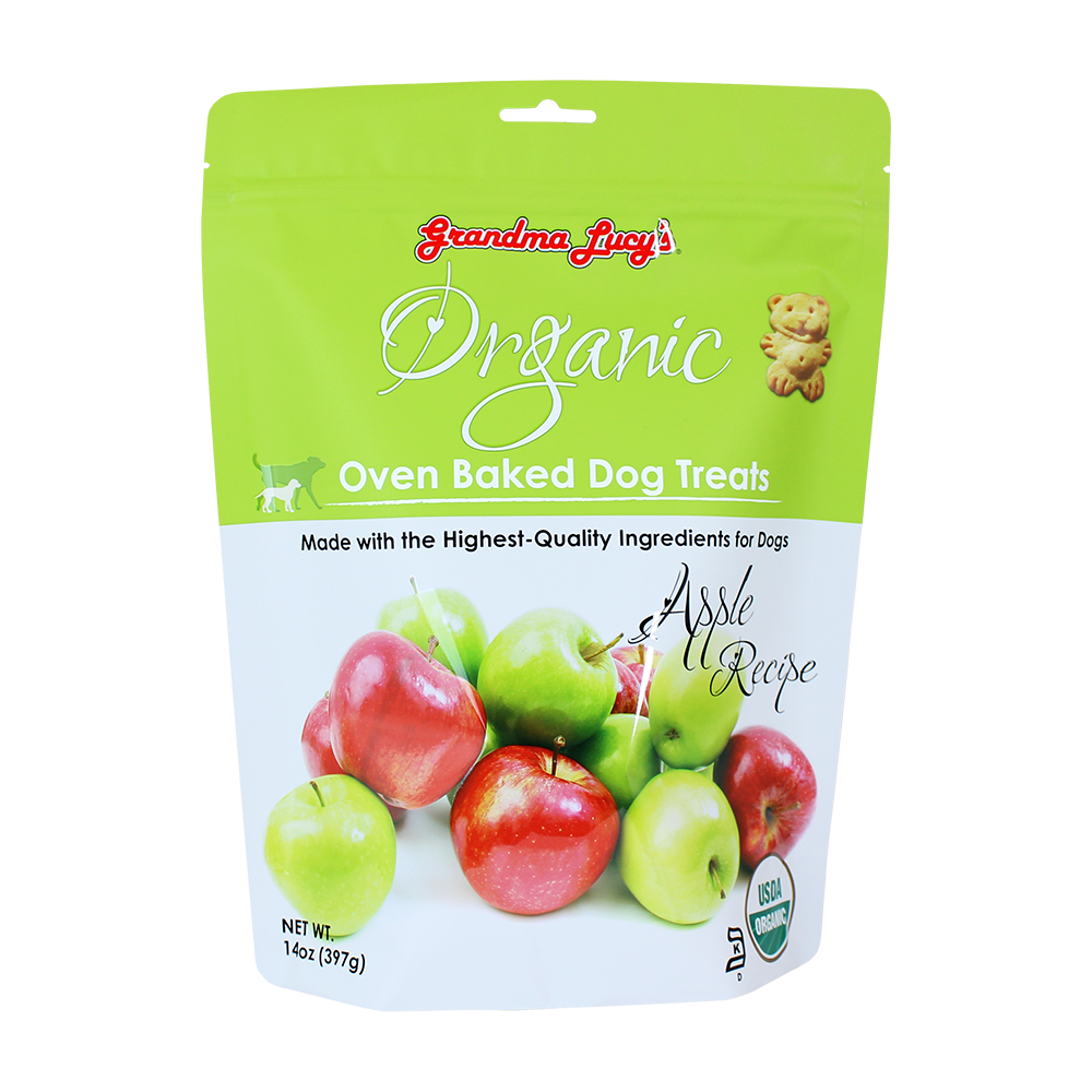 Grandma Lucy's Organic Oven Baked Dog Treats Apples 14oz
