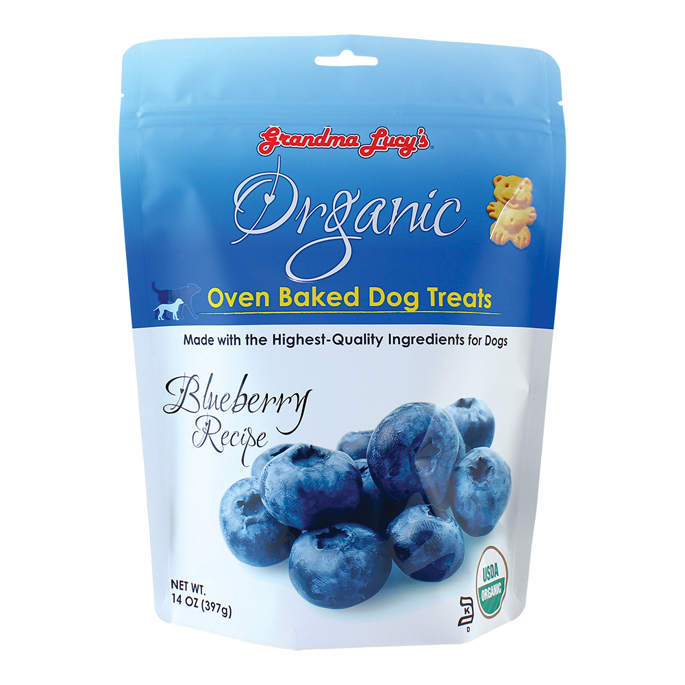 Grandma Lucy's Organic Oven Baked Dog Treats Blueberry 14oz
