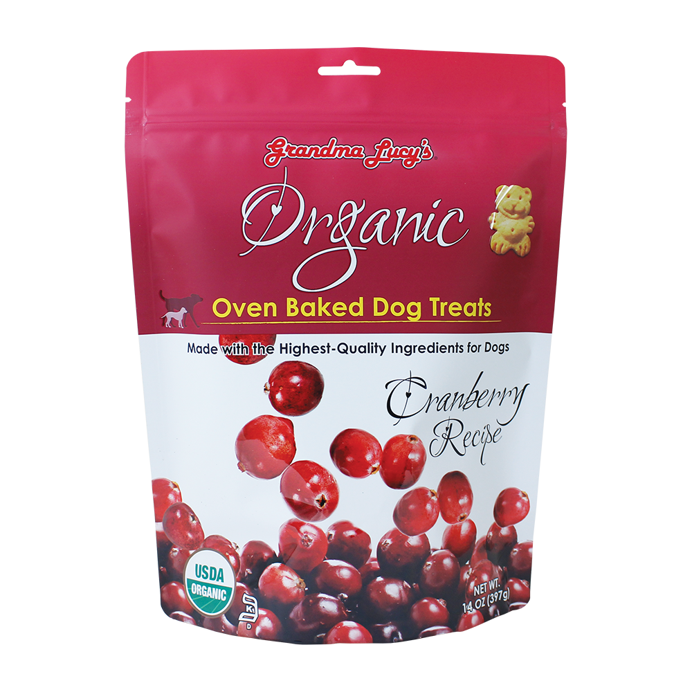 Grandma Lucy's Organic Oven Baked Dog Treats Cranberry 14oz