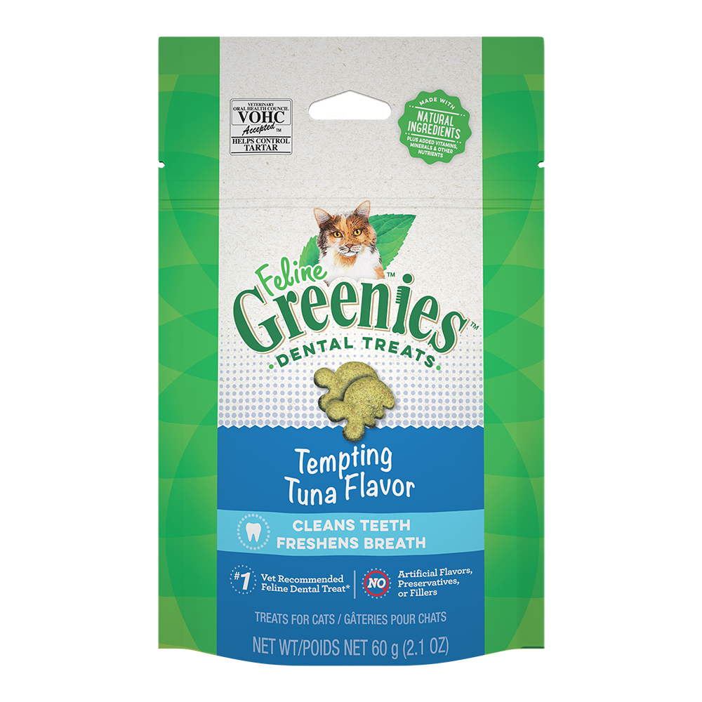 Greenies Cat Dental Treats - Tempting Tuna Flavor 2.1oz