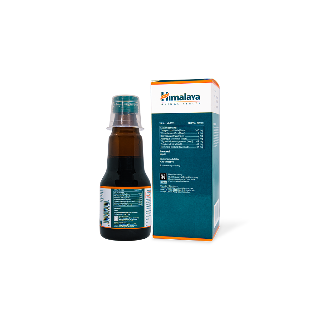 Himalaya Immunol Vet Liquid Support Immunity for Dogs & Cats 100ml