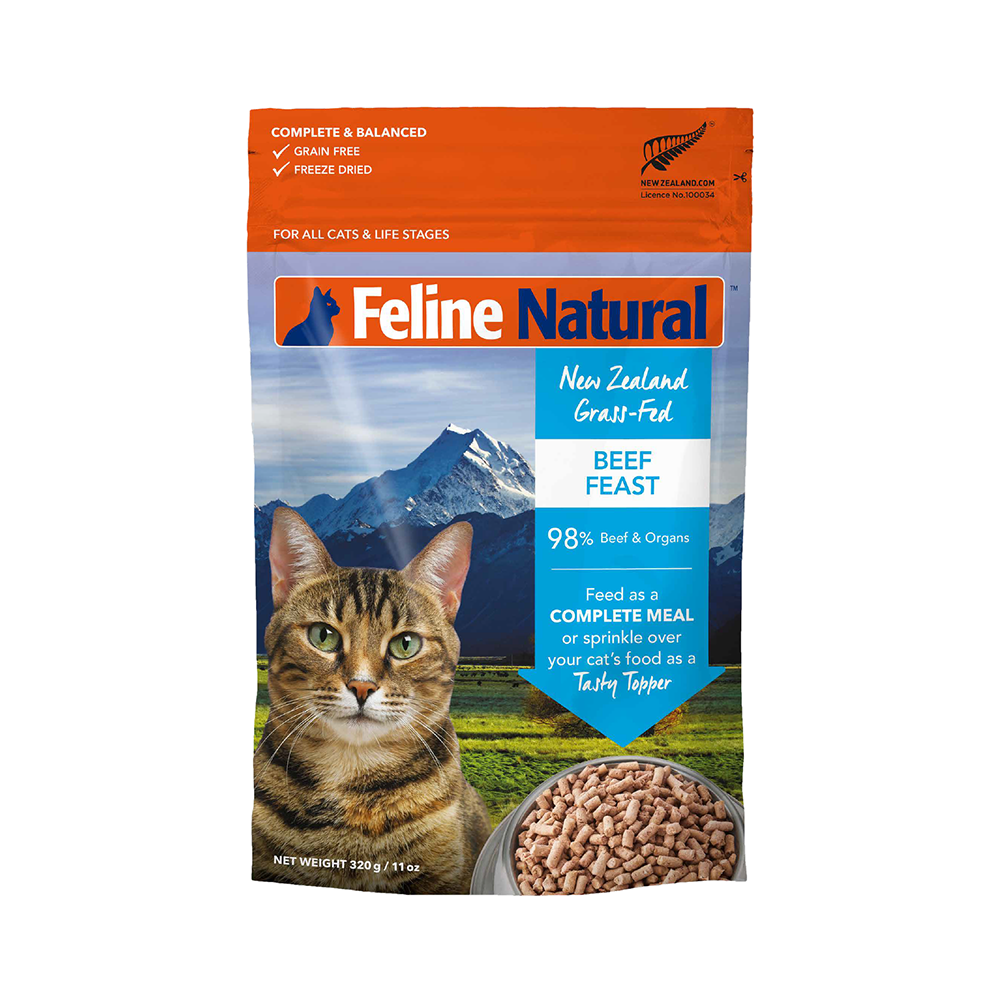 K9 Feline Natural Freeze-Dried Beef 320g