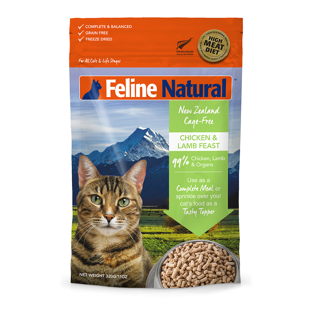 K9 Feline Natural Freeze Dried Chicken Lamb 320g