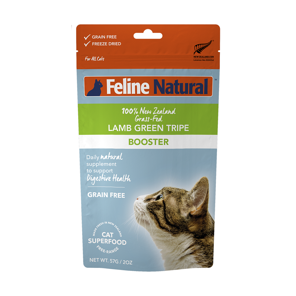 K9 Feline Natural Freeze Dried Lamb Green Tripe Booster 57g