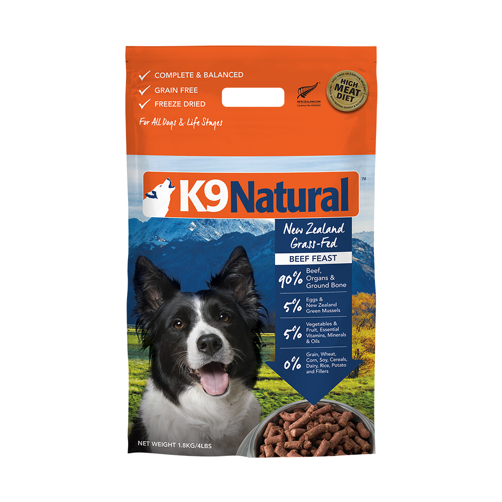 K9 Natural Dog Freeze Dried Beef 1.8kg