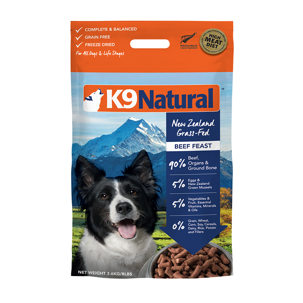 K9 Natural Dog Freeze Dried Beef 3.6kg