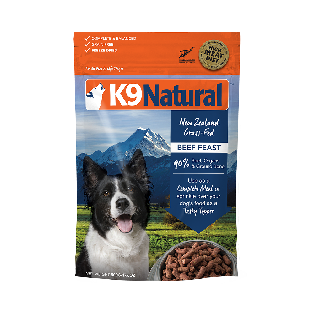 K9 Natural Dog Freeze Dried Beef 500g