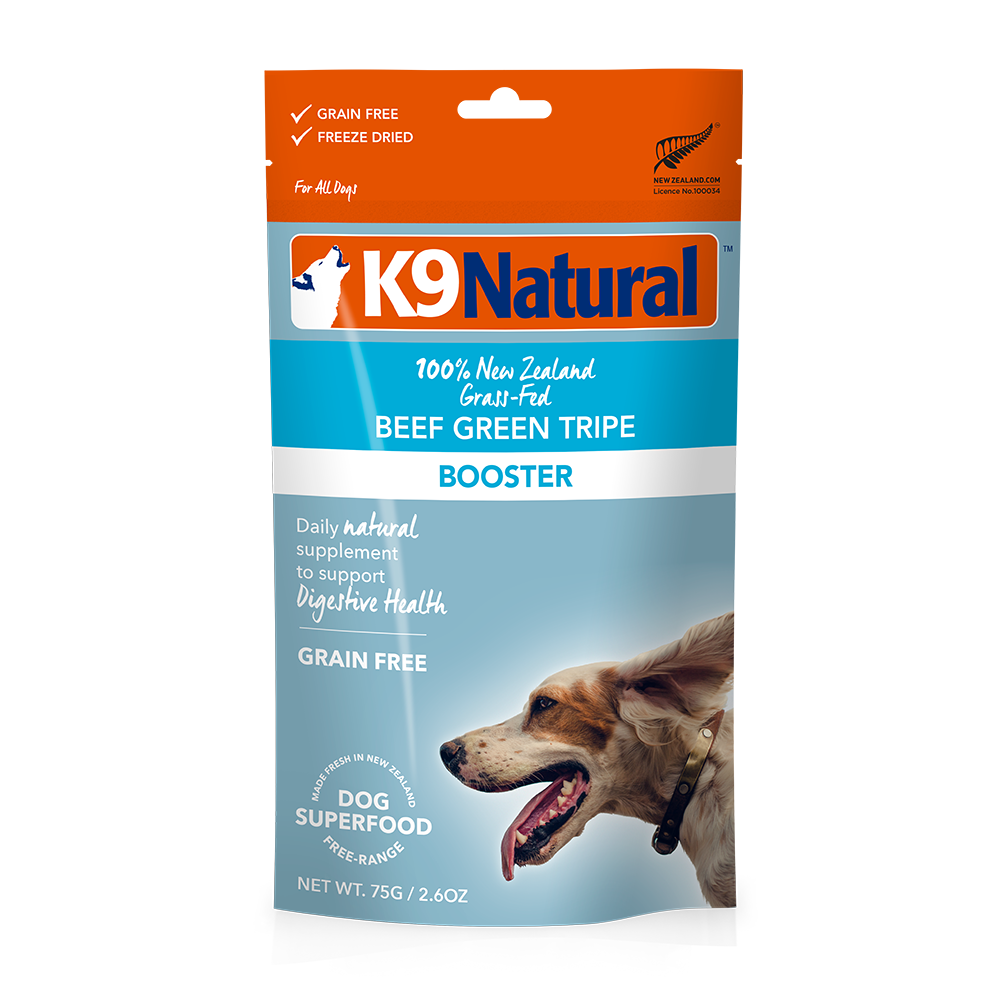 K9 Natural Dog Freeze Dried Beef Green Tripe Booster 75g