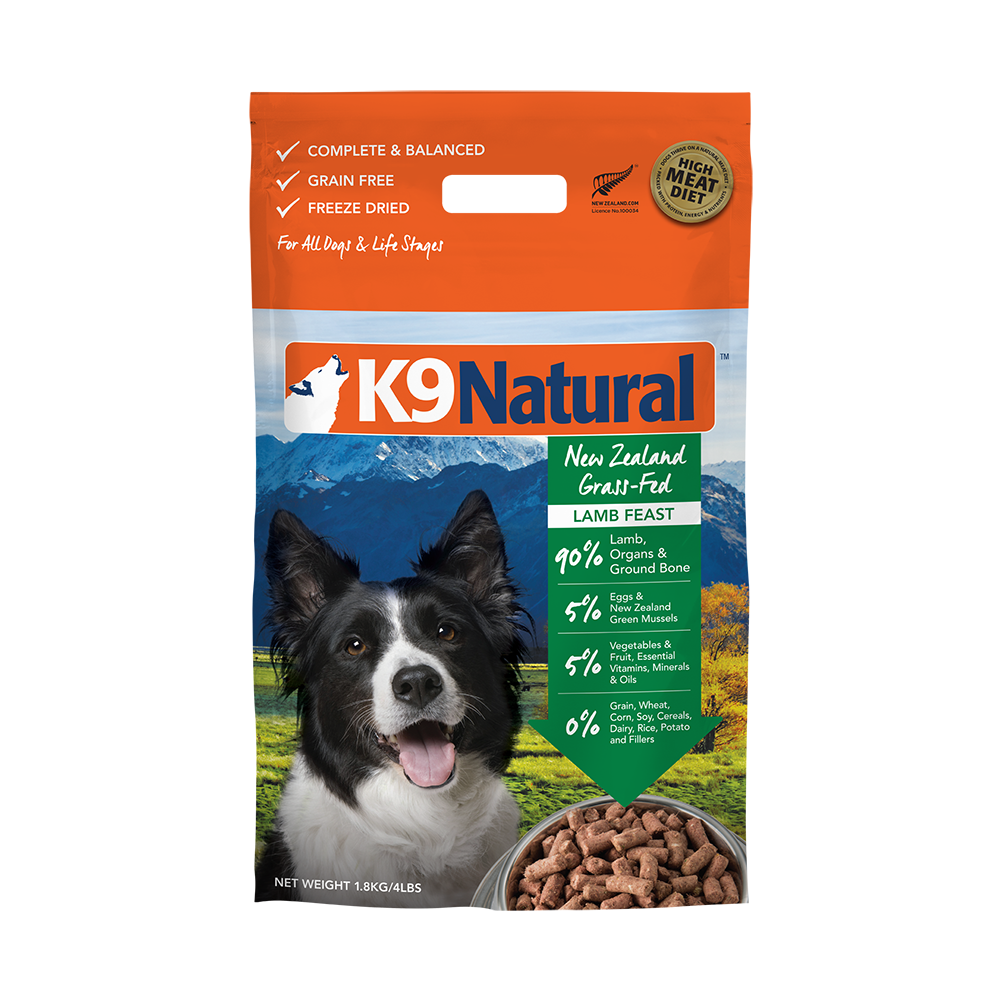 K9 Natural Dog Freeze Dried Lamb 1.8kg