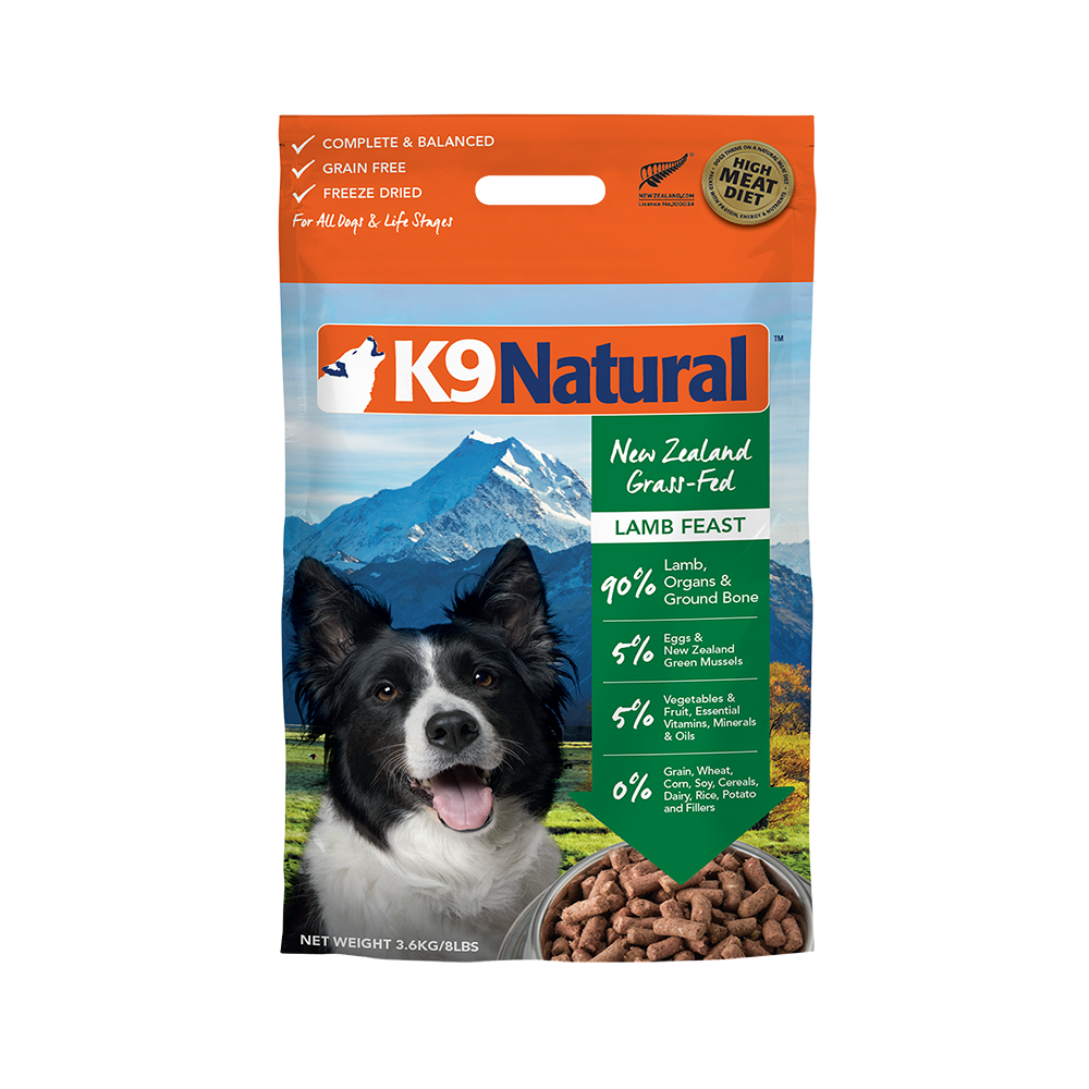 K9 Natural Dog Freeze Dried Lamb 3.6kg