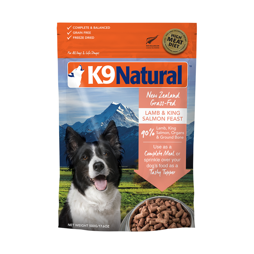 K9 Natural Dog Freeze Dried Lamb & King Salmon 500g
