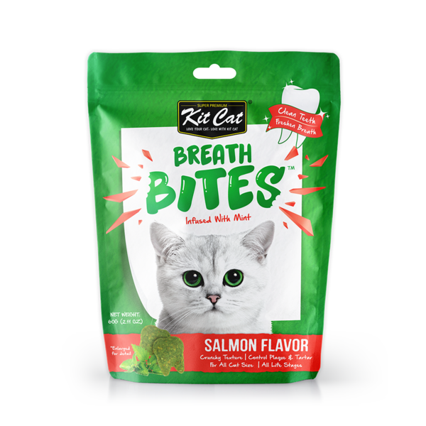 Kit Cat Breath Bites Salmon Cat Treats 60g