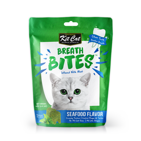 Kit Cat Breath Bites Seafood Cat Treats 60g