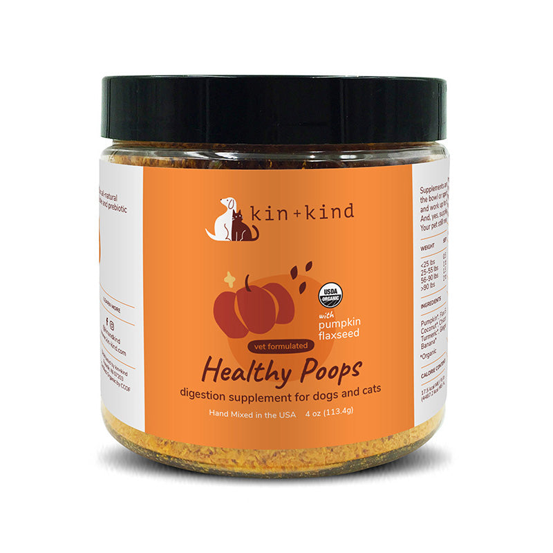 Kin + Kind Dog & Cat Supplement Healthy Poops 4oz