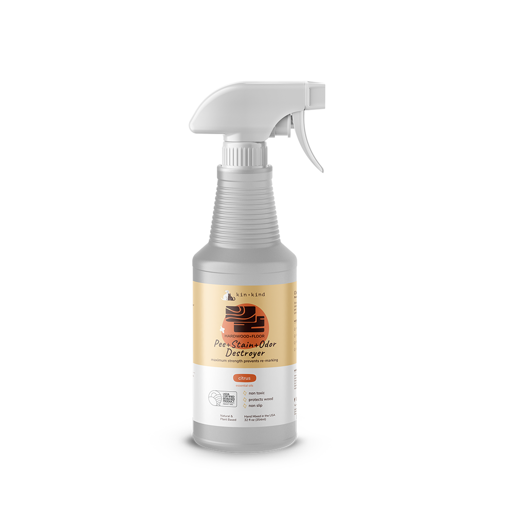 Kin + Kind Pet Pee + Stain + Odor Destroyer for Hardwood & Floor - Citrus 32oz