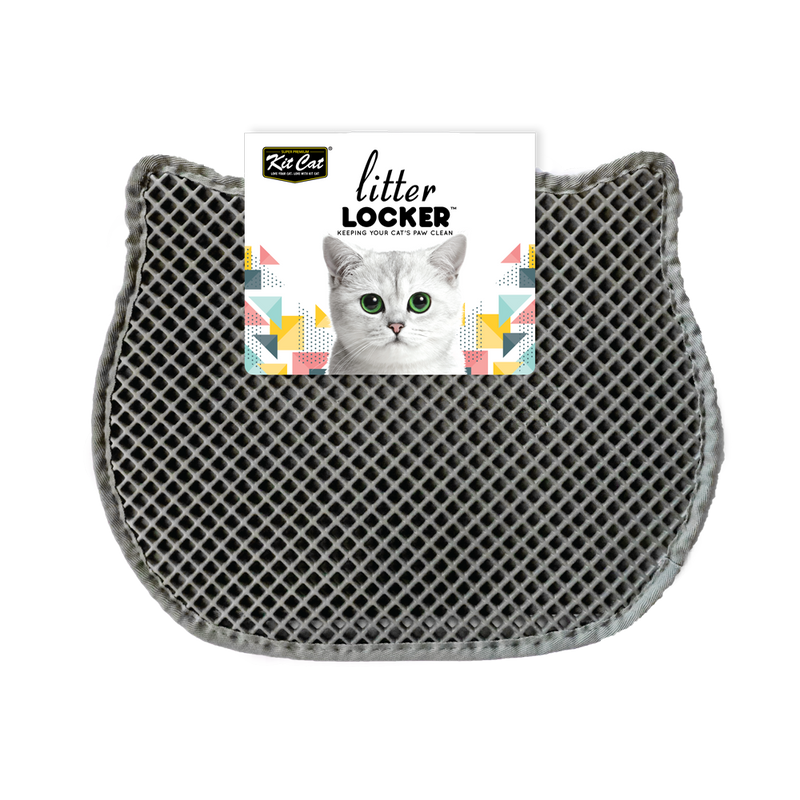 KitCat Double Layer Cat Litter Locker Mat Grey