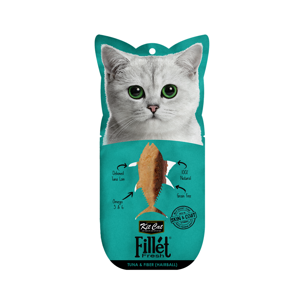 Kit Cat Fillet Fresh Tuna and Fiber Hairball 30g