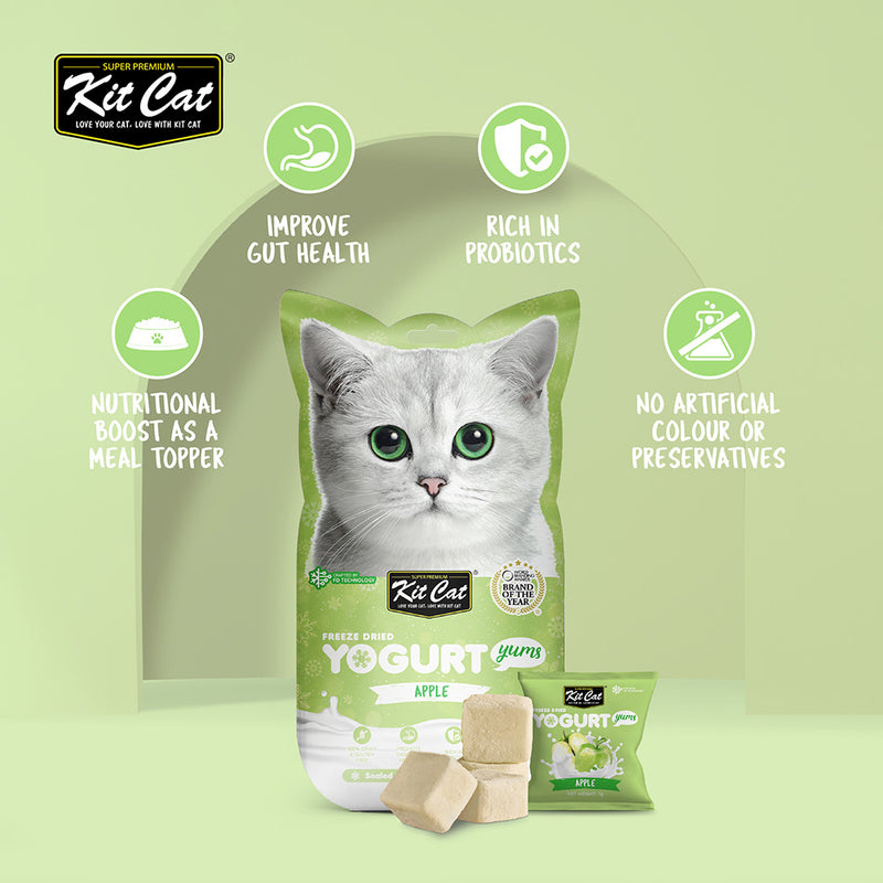 KitCat Cat Freeze-Dried Yogurt Yums Apple 10g (1g x 10)