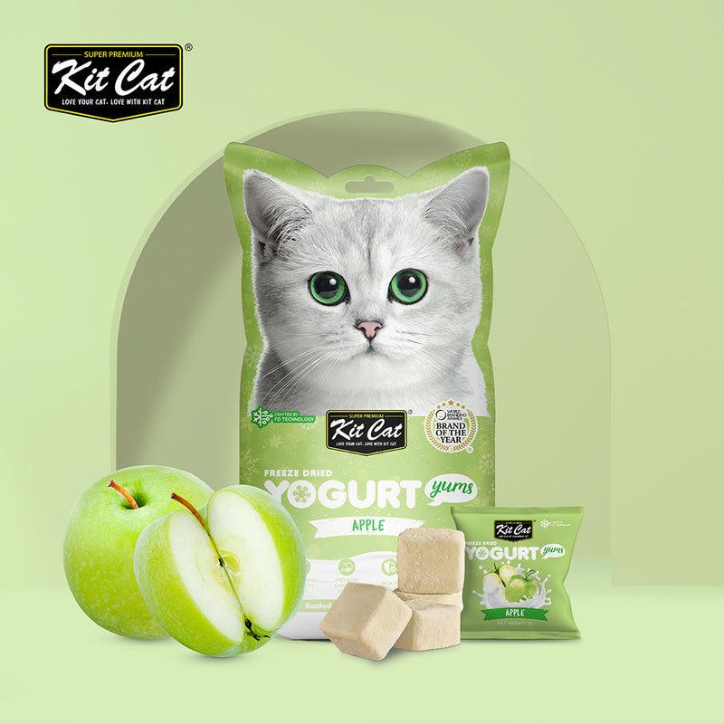 KitCat Cat Freeze-Dried Yogurt Yums Apple 10g (1g x 10)