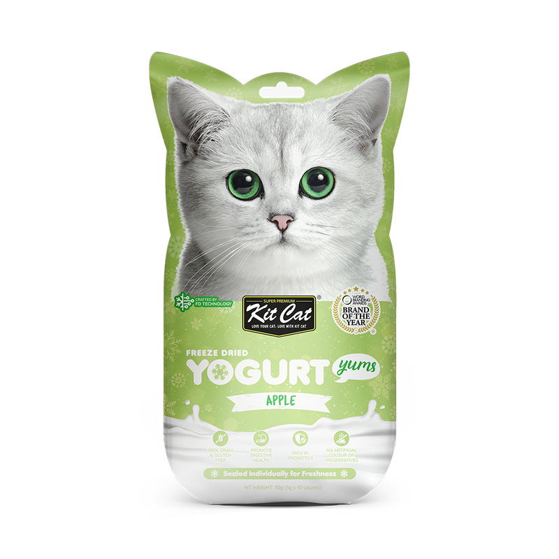 KitCat Cat Freeze-Dried Yogurt Yums Apple 10g (1g x 10)