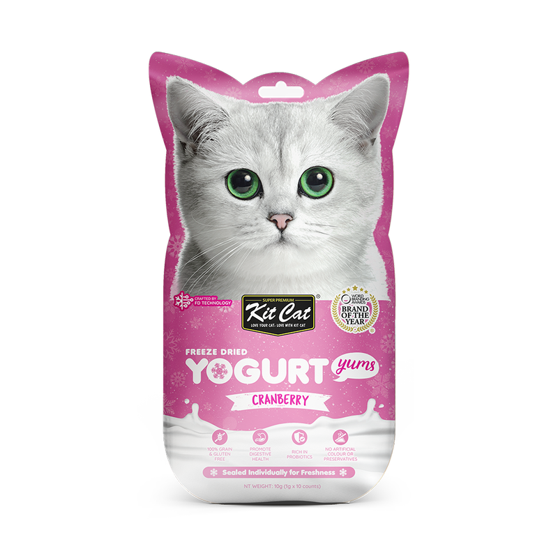 KitCat Cat Freeze-Dried Yogurt Yums Cranberry 10g (1g x 10)