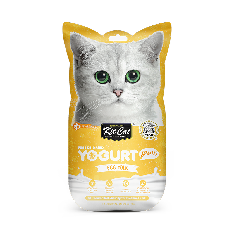 KitCat Cat Freeze-Dried Yogurt Yums Egg Yolk 10g (1g x 10)