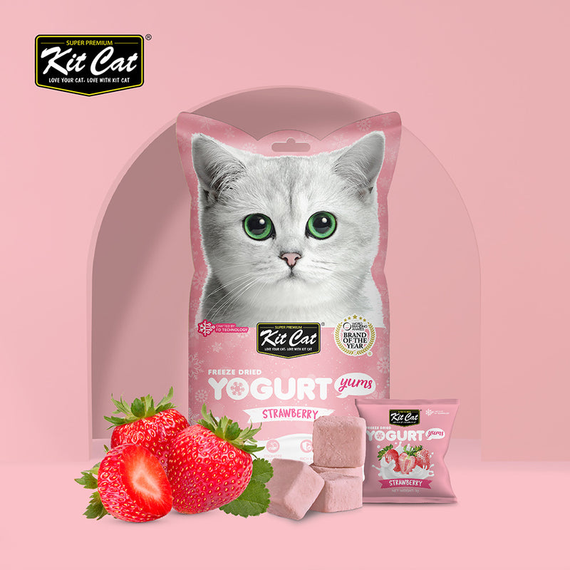 KitCat Cat Freeze-Dried Yogurt Yums Strawberry 10g (1g x 10)