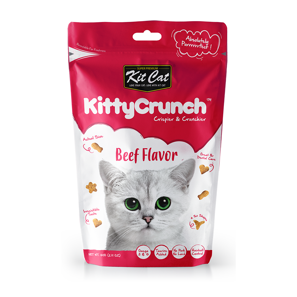 Kit Cat KittyCrunch Cat Bites Beef Flavor 60g